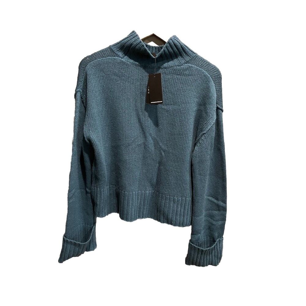 Rails Halle Evergreen Turtleneck Wool Cashmere Blend‎ Women's Sweater Size M